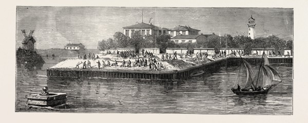 NEW RUSSIAN BATTERY ON THE SOUTH SIDE OF THE MOUTH OF THE DANUBE