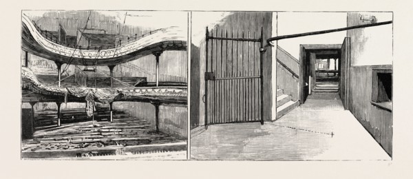 THE FATAL DISASTER AT THE STAR THEATRE,  GLASGOW, ENGRAVING 1884