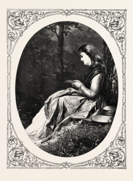 THE ORACLE OF LOVE , ENGRAVING 1882