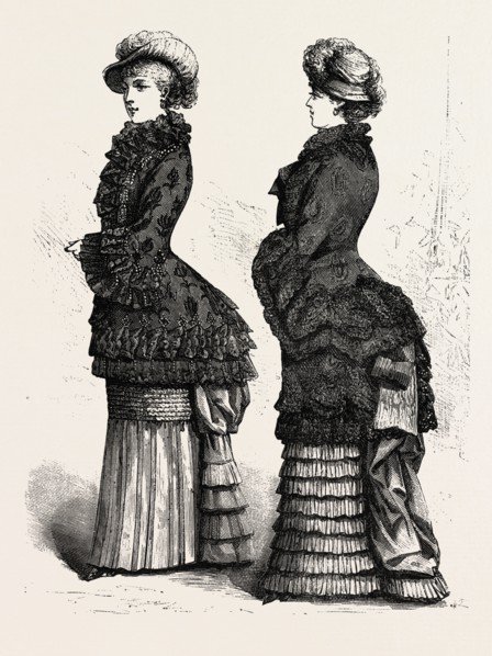 AUTUMN MANTLE, FASHION, ENGRAVING 1882