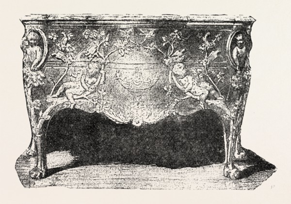 Commode, Louis XV. Hamilton Collection, FURNITURE, ENGRAVING 1882