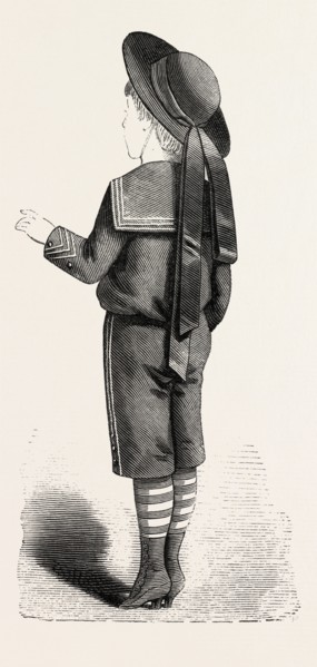 BOY OF FOUR Back,  FASHION, ENGRAVING 1882