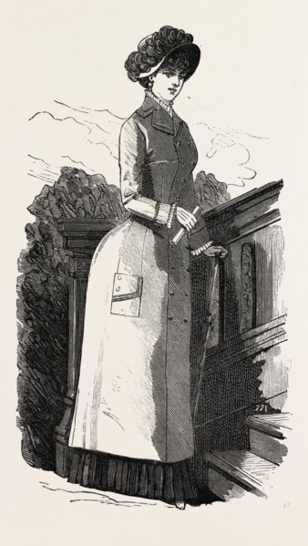 WATERPROOF COAT, FASHION, ENGRAVING 1882