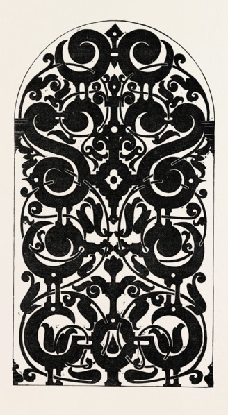 FRETWORK OR LINCUSTRA PAINTING, ENGRAVING 1882