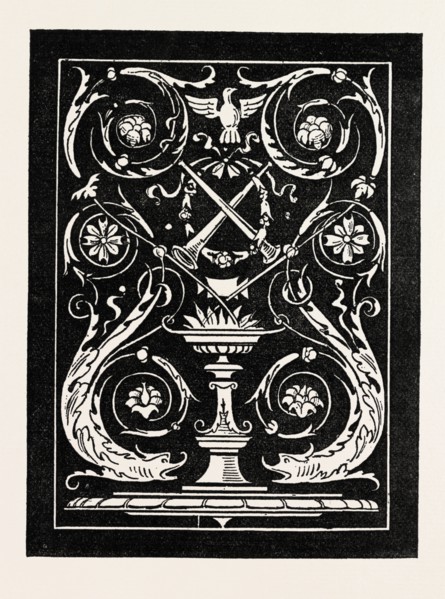 DESIGN FOR PANEL, ENGRAVING 1882