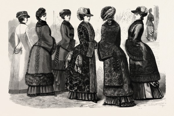Winter mantles, ENGRAVING 1882