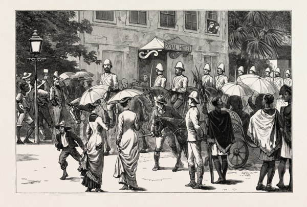 THE ZULU WAR THE KING'S DRAGOON GUARDS ENTERING PIETERMARITZBURG, the capital and second largest