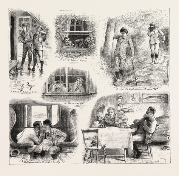 MEMORIES OF A WALKING TOUR, ENGRAVING 1879