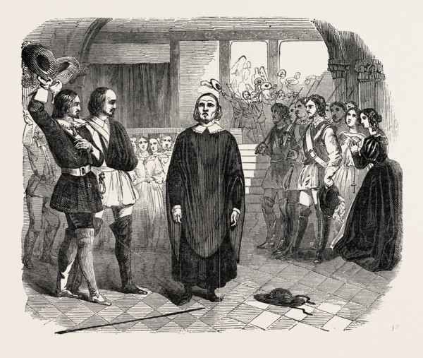 SCENE THE LAST, FROM THE NEW DRAMA OF SIXTUS V., AT THE OLYMPIC THEATRE, LONDON, UK, 1851 engraving