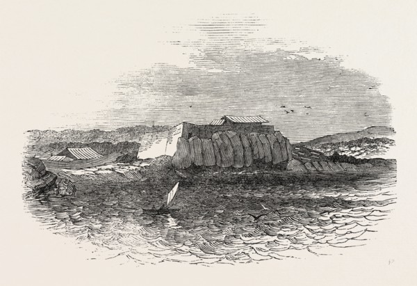 DR. BETTELHEIM'S RESIDENCE, FROM NAPA ROADS, LOO CHOO, CHINESE SEAS, LOO-CHOO ISLANDS, RYUKYU