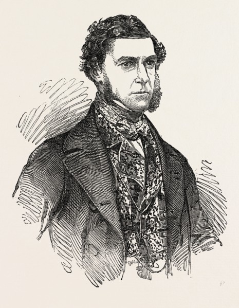 LORD DUNCAN, M.P. FOR BATH, UK, 1851 engraving