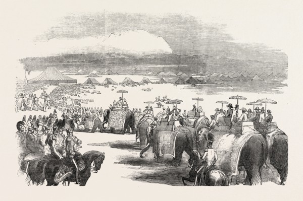 THE GOVERNOR-GENERAL OF INDIA PROCEEDING IN STATE TO RETURN THE VISIT OF THE MAHARAJA GOOLAB SING;