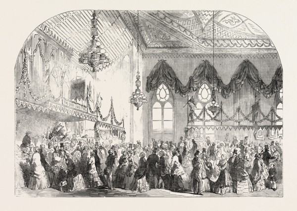 FANCY FAIR IN THE PAVILION, BRIGHTON, FOR THE BENEFIT OF THE BRIGHTON DISPENSARY, UK, 1851