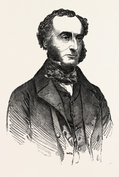 MR. CALVERT, LATE M.P. FOR AYLESBURY, UK, 1851 engraving