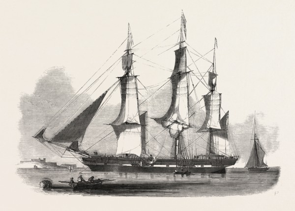 THE JAMES BOOTH, ABERDEEN CLIPPER, 1851 engraving