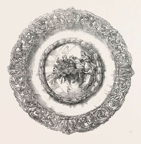 THE CROXTON PARK RACE PLATE, 1851 engraving