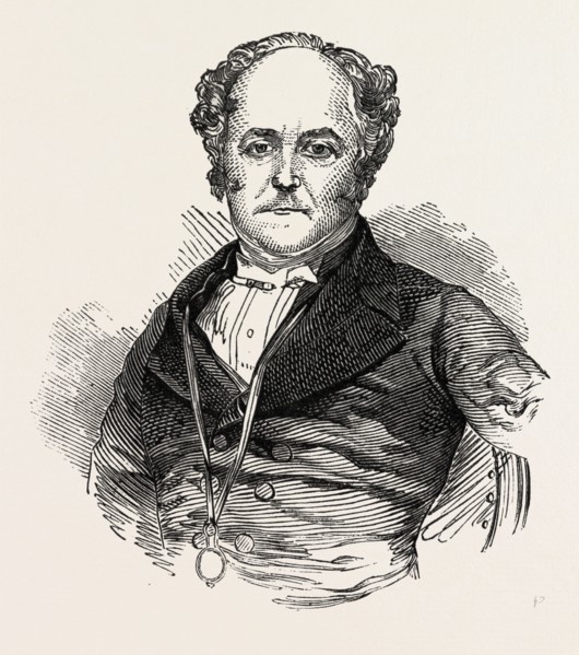 MR. R. BETHEL, Q.C., M.P. FOR AYLESBURY, UK, 1851 engraving