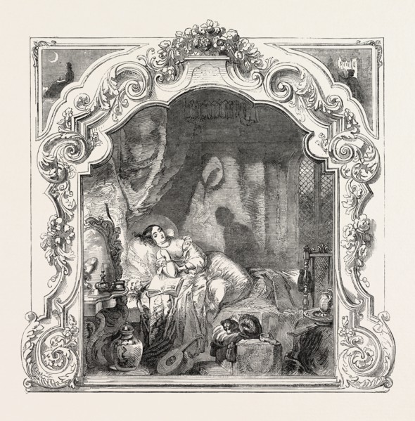 A SUBJECT FROM THE SLEEPING PALACE, APPROACH OF THE FAIRY PRINCE PAINTED BY ALFRED JOSEPH