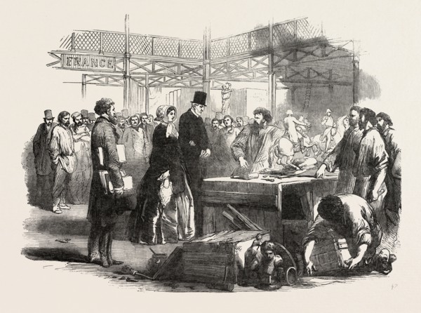 VISIT OF HIS GRACE THE DUKE OF WELLINGTON TO THE GREAT EXHIBITION BUILDING, THE CRYSTAL PALACE,