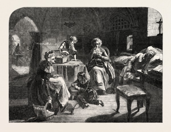 EXHIBITION OF THE ROYAL ACADEMY, THE ROYAL FAMILY OF FRANCE IN THE PRISON OF THE TEMPLE, LOUIS XVI