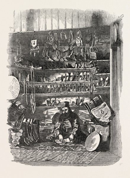 THE TUNIS COURT, CRYSTAL PALACE, THE GREAT EXHIBITION, HYDE PARK, LONDON, UK, 1851 engraving