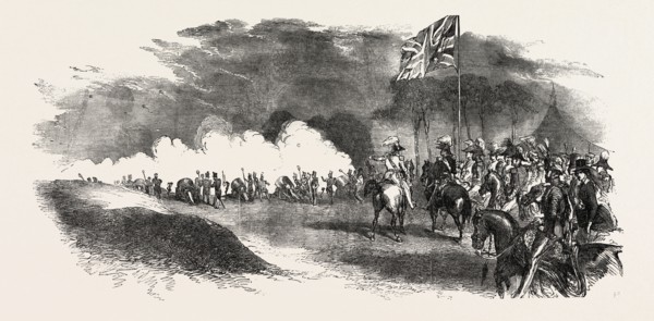 BRITISH ROYAL ARTILLERY, STAFF, UK, 1851 engraving