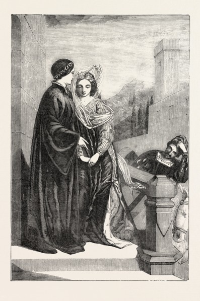 ORIGIN OF THE QUARREL OF THE GUELPHS AND GHIBELLINES, DESIGNED BY F.R. PICKERSGILL, A.R.A., FOR