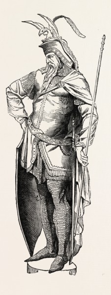 STATUETTE FROM VIENNA: BY FERNKORN, 1813-1878, GERMAN AUSTRIAN SCULPTOR., 1851 engraving