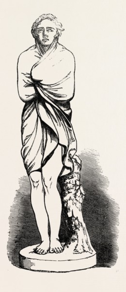 THE WANDERER BY J.H. FOLEY, 1851 engraving