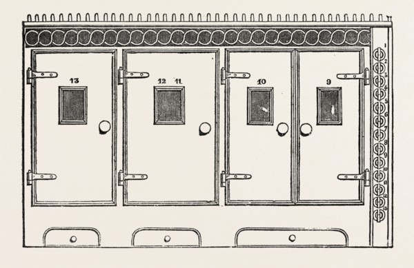 KING'S GAS COOKING RANGE, 1851 engraving