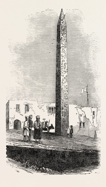 CLEOPATRA'S NEEDLE, 1851 engraving