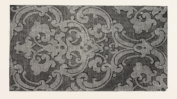 DAMASK, BY HOADLEY AND PRIDIE, 1851 engraving
