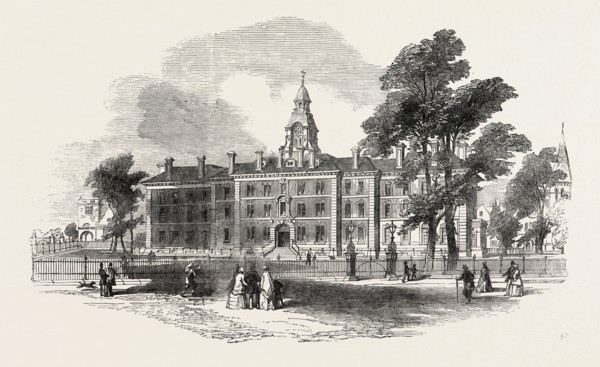 CITY OF LONDON HOSPITAL FOR DISEASES OF THE CHEST, VICTORIA PARK, FIRST STONE LAID, UK, 1851
