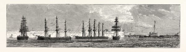 INAUGURATION OF THE HOLYHEAD BREAKWATER AND HARBOUR OF REFUGE BY H.R.H. THE PRINCE OF WALES: FLEET