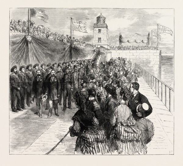 INAUGURATION OF THE HOLYHEAD BREAKWATER AND HARBOUR OF REFUGE BY H.R.H. THE PRINCE OF WALES: THE