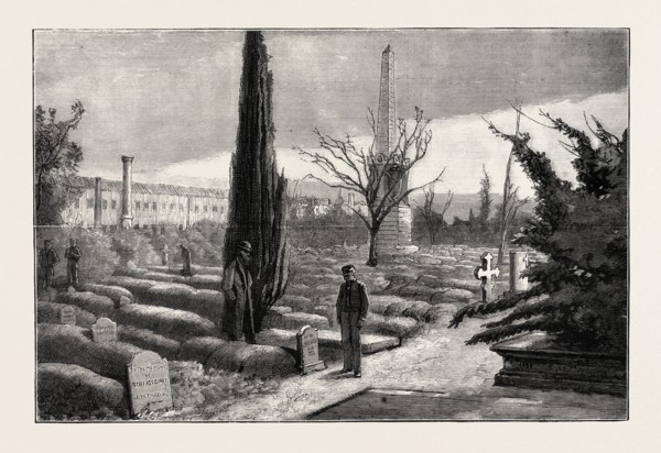 IN THE BRITISH CRIMEAN CEMETERY, SCUTARI, CRIMEA