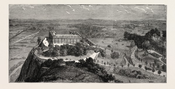 VIEW OF NOTTINGHAM CASTLE, UK