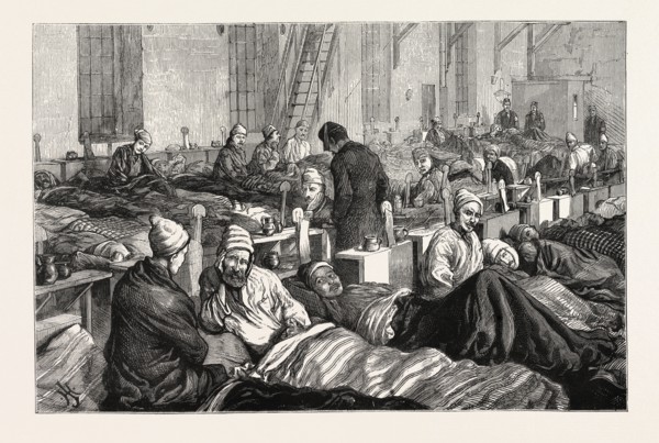 BRITISH CHARITABLE WORK IN TURKEYï¿½INTERIOR OF THE STAFFORD HOUSE SOCIETY'S HOSPITAL AT RUSTCHUK,