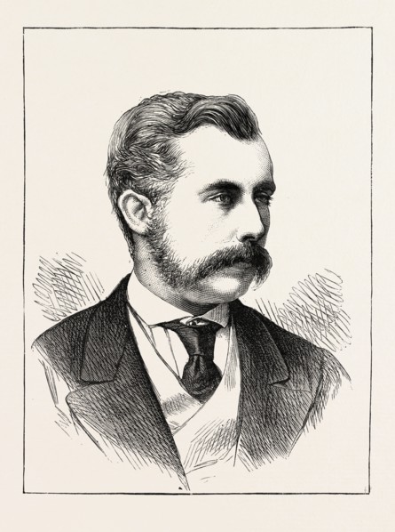 T.W. BOORD, ESQ., M.P. FOR GREENWICH, UK, 1873 engraving