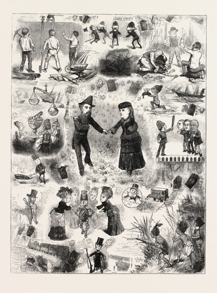 A COMIC RETROSPECT OF 1873: CORAM STREET; ADULTERATION ACT; SCHOOL BOARD ENTIRELY FREE FROM PARTY