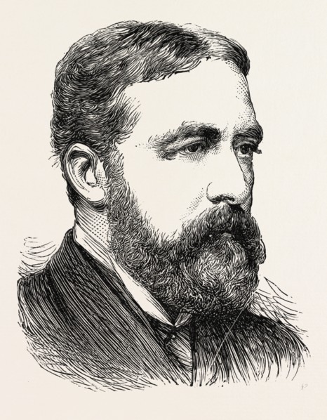 CAPT. J.H. GLOVER, R.N., HER MAJESTY'S SPECIAL COMMISSIONER AT ACCRA, GHANA, 1873 engraving