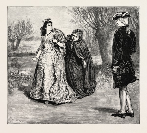 SCENE FROM THE WANDERING HEIR AT THE QUEEN'S THEATRE: Philippa Whatever I am I don't care to be