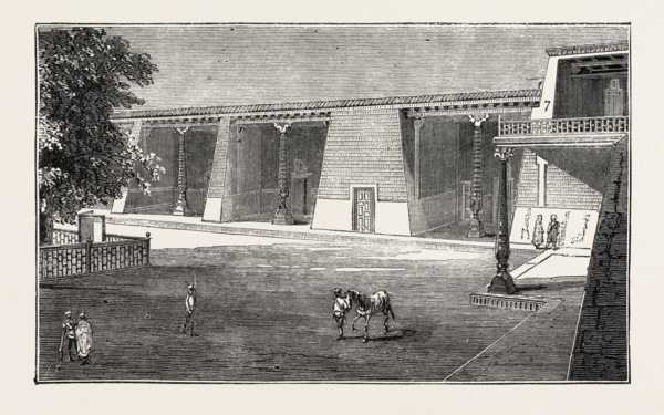 THE RUSSIAN EXPEDITION TO KHIVA: Pavilion occupied by Prince Eugene M. Leuchtenberg in the Khan's