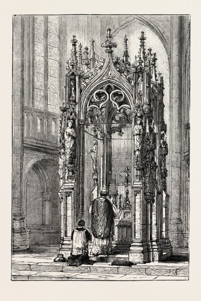 THE BALDACCHINO QUESTION: GOTHIC BALDACCHINO, RATISBON CATHEDRAL, REGENSBURG, GERMANY, 1873