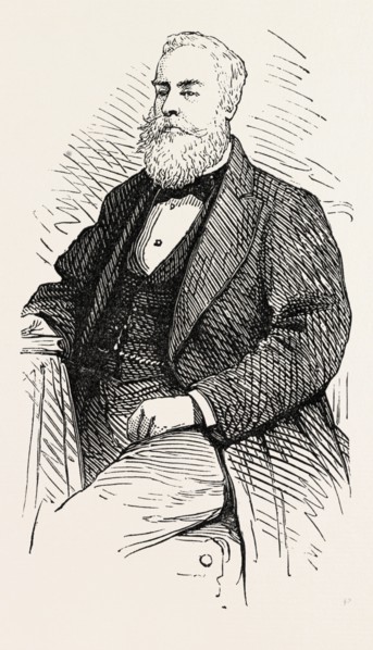 SIR. ALBERT DAVID SASSOON, K.S.I., 1873 engraving