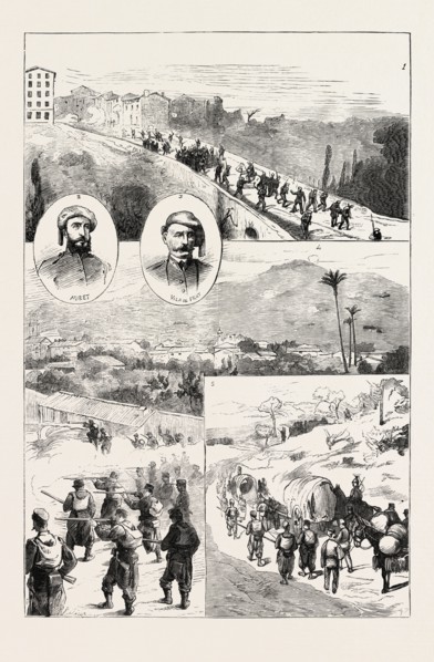 THE CARLIST WAR IN SPAIN: 1. The Inhabitants and Volunteers of Valls repulsing the Carlists. 2. The