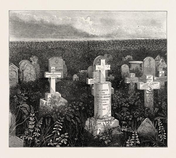 THE DUKE OF EDINBURGH'S VISIT TO THE CRIMEA: THE ENGLISH BURIAL GROUND, CATHCART'S HILL, UKRAINE,