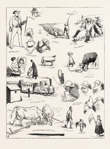 JOTTINGS IN A RAILWAY CARRIAGE FROM VIENNA TO ROTTERDAM: GERMAN GENT, BAVARIAN, HEAD DRESSES, GOOSE