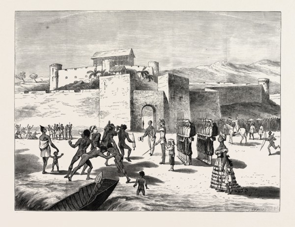 THE ASHANTEE WAR, ARRIVAL OF THE GOVERNOR AT CAPE COAST CASTLE: The delighted Fantees, The Beauty