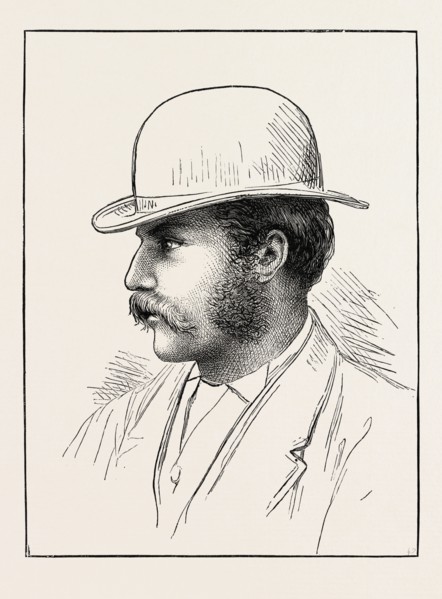 THE RT. HON. THE EARL OF CLARENDON, MOVER OF THE ADDRESS IN THE HOUSE OF LORDS, UK, 1873 engraving